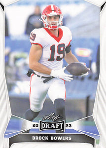 2023 Leaf Draft Brock Bowers #18