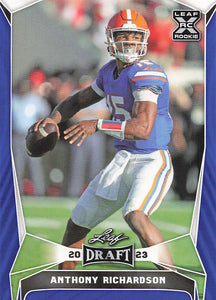 2023 Leaf Draft Blue Anthony Richardson #40