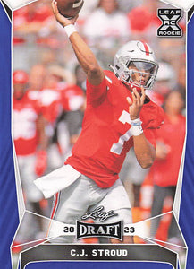 2023 Leaf Draft Blue C.J. Stroud #43