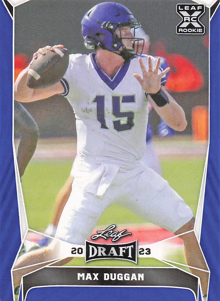 2023 Leaf Draft Blue Max Duggan #61