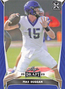 2023 Leaf Draft Blue Max Duggan #61