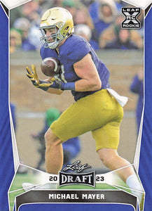 2023 Leaf Draft Blue Michael Mayer #62