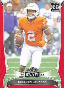 2023 Leaf Draft Red Roschon Johnson #68