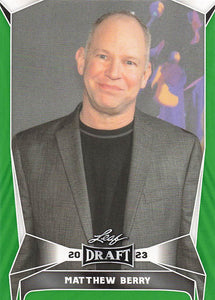 2023 Leaf Draft Green Matthew Berry #24