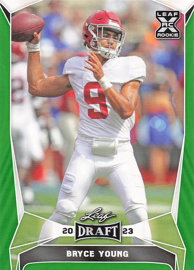 2023 Leaf Draft Green Bryce Young #42