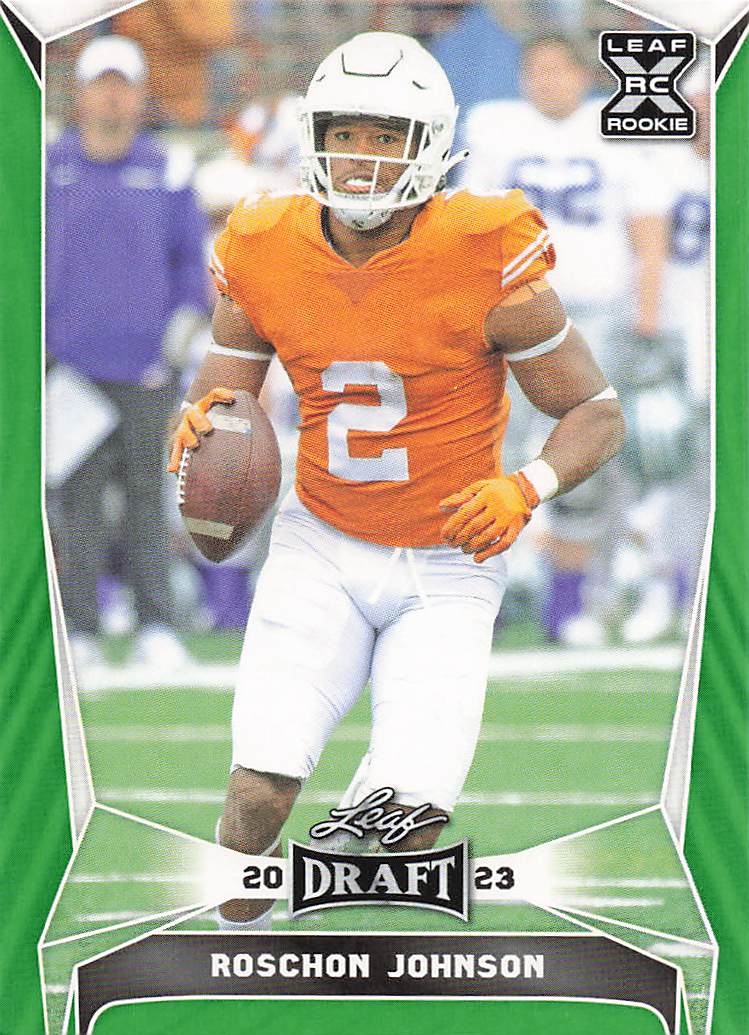 2023 Leaf Draft Green Roschon Johnson #68
