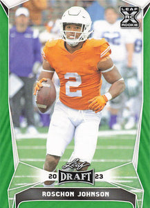 2023 Leaf Draft Green Roschon Johnson #68