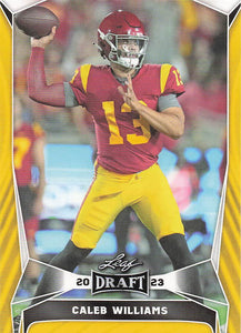 2023 Leaf Draft Yellow Caleb Williams #20