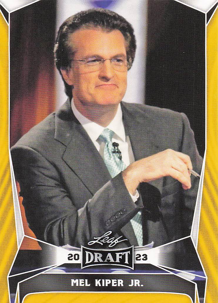 2023 Leaf Draft Yellow Mel Kiper Jr. #25