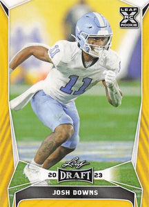 2023 Leaf Draft Yellow Josh Downs #57