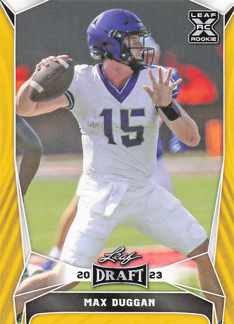 2023 Leaf Draft Yellow Max Duggan #61