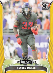 2023 Leaf Draft Yellow Kendre Miller #58