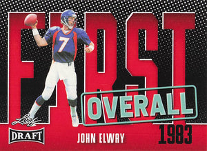 2023 Leaf Draft First Overall Red John Elway #4
