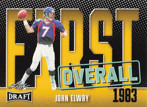 2023 Leaf Draft First Overall Yellow John Elway #4