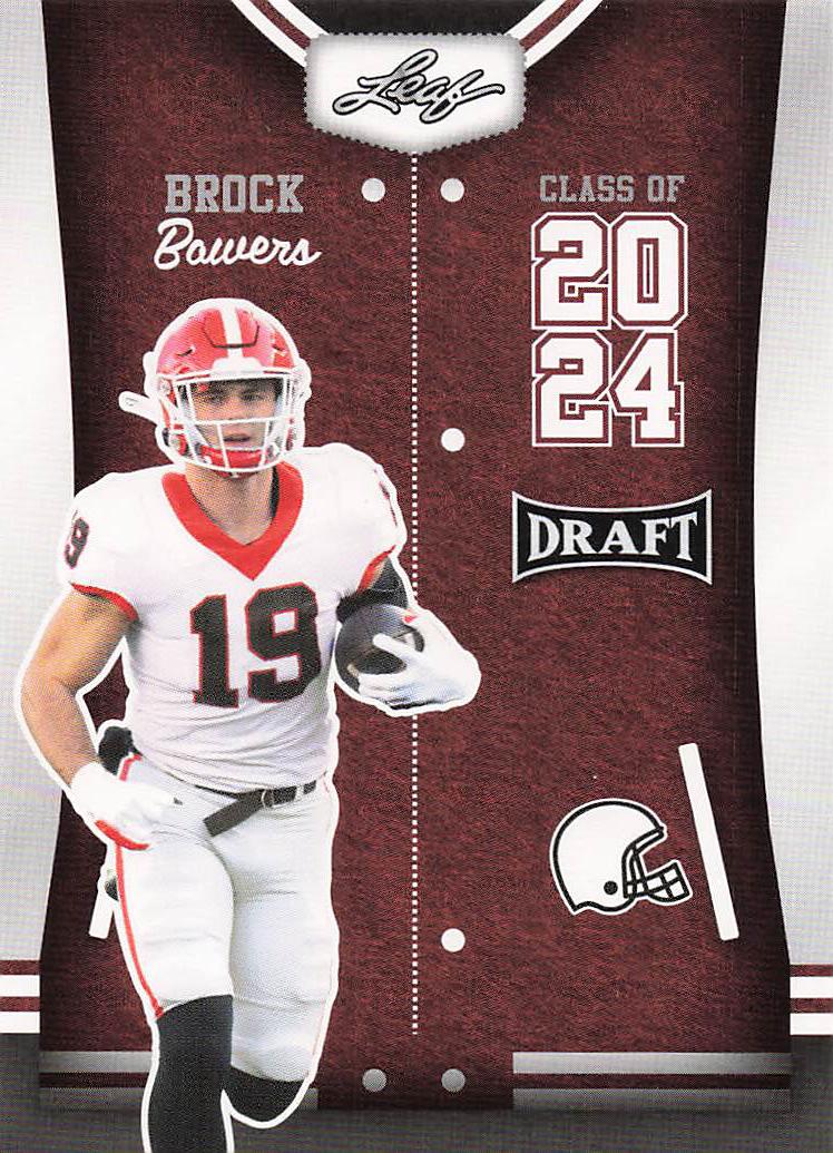 2023 Leaf Draft First Overall Class of 2024 Brock Bowers #76