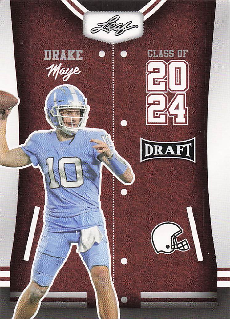 2023 Leaf Draft First Overall Class of 2024 Drake Maye #79