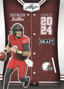 2023 Leaf Draft First Overall Class of 2024 Spencer Rattler #80