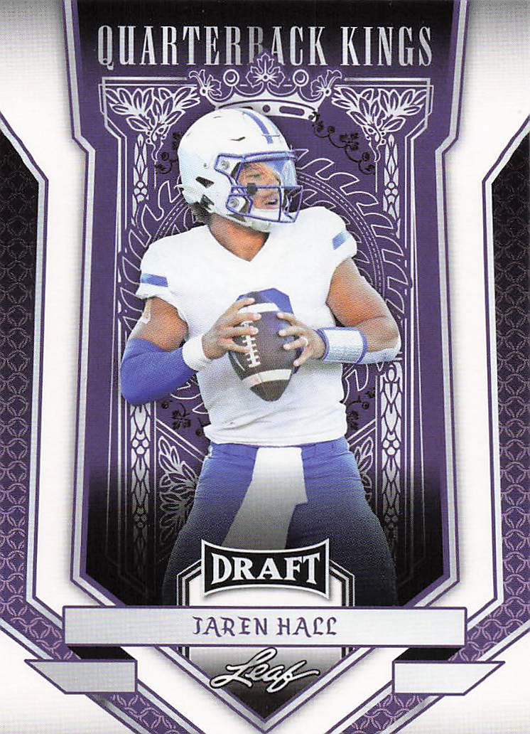 2023 Leaf Draft Quarterback Kings Jaren Hall #92