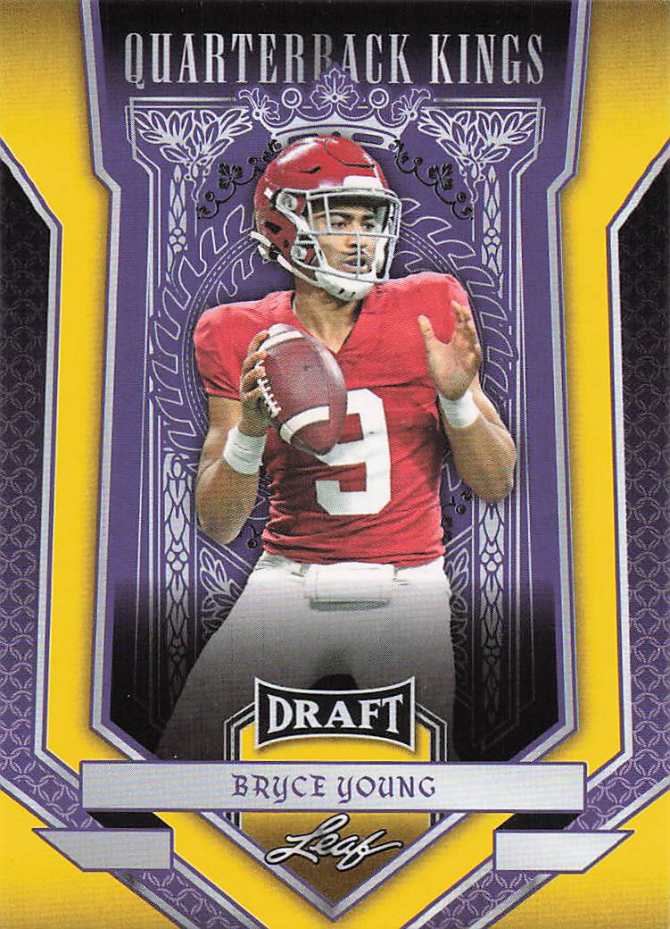 2023 Leaf Draft Quarterback Kings Yellow Bryce Young #89