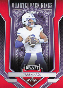 2023 Leaf Draft Quarterback Kings Red Jaren Hall #92