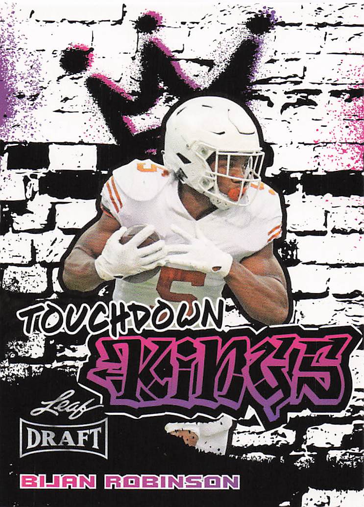 2023 Leaf Draft Touchdown Kings Bijan Robinson #95