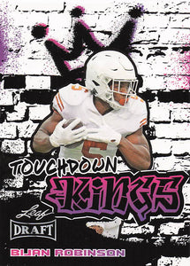 2023 Leaf Draft Touchdown Kings Bijan Robinson #95