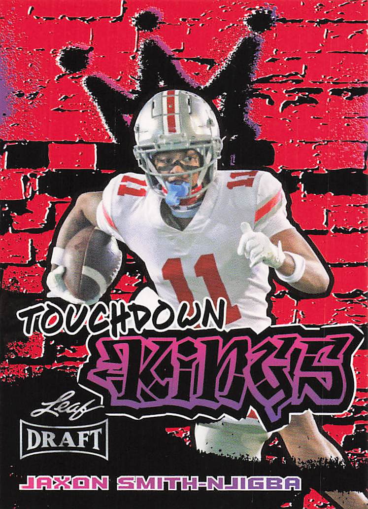 2023 Leaf Draft Touchdown Kings Red Jaxon Smith-Njigba #97
