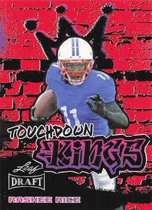2023 Leaf Draft Touchdown Kings Red Rashee Rice #100
