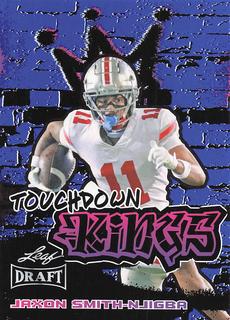 2023 Leaf Draft Touchdown Kings Blue Jaxon Smith-Njigba #97