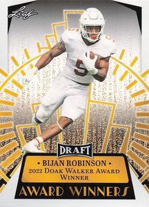 2023 Leaf Draft Award Winners Bijan Robinson #12