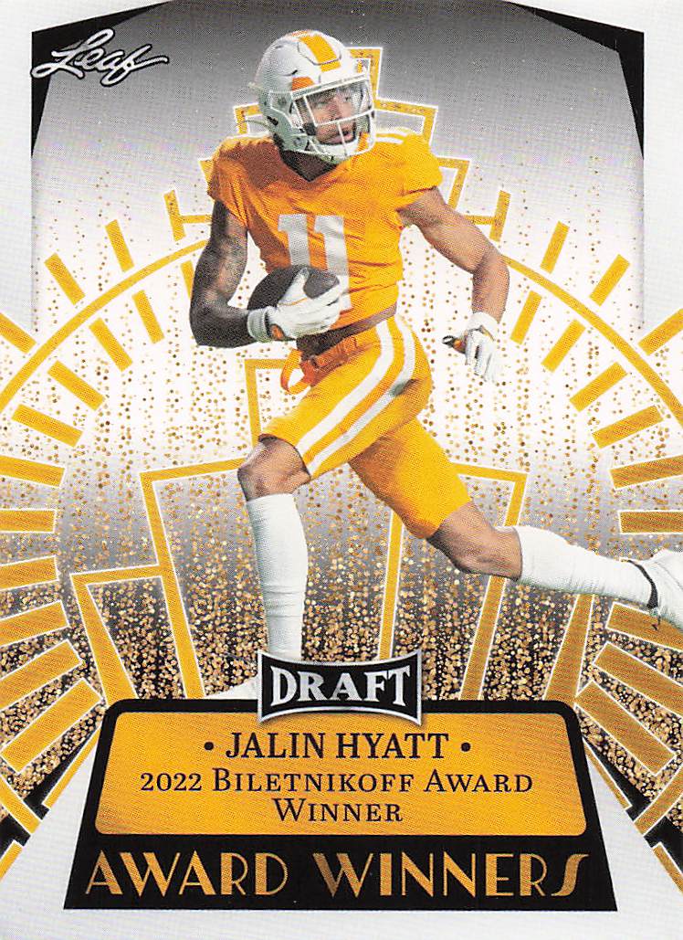 2023 Leaf Draft Award Winners Jalin Hyatt #15