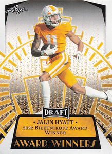 2023 Leaf Draft Award Winners Jalin Hyatt #15