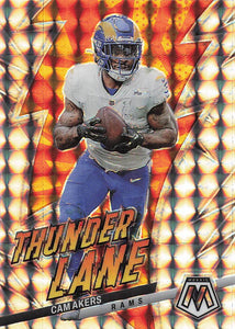 2023 Mosaic Football Thunder Lane Mosaic Prizm Cam Akers #TL-CA