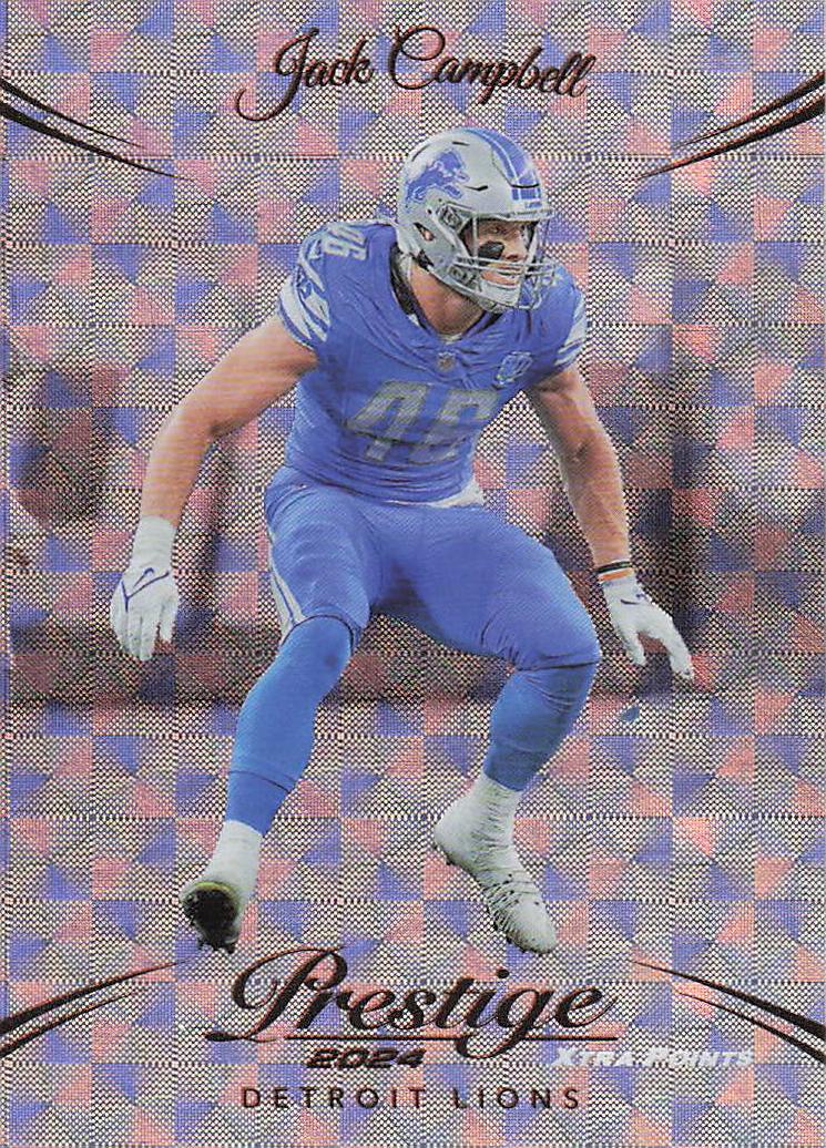 2024 Prestige Football Xtra Points Hyper Jack Campbell #102