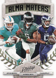 2024 Prestige Football Alma Maters DeVonta Smith - Jaylen Waddle - Calvin Ridley #17