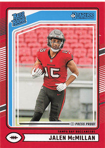 2024 Donruss Football Press Proof Red Jalen McMillan #388 RC