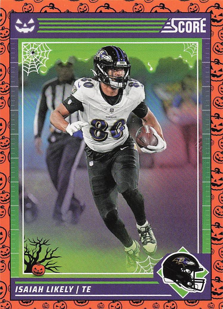 2024 Score-A-Treat Football Pumpkins Isaiah Likely #21