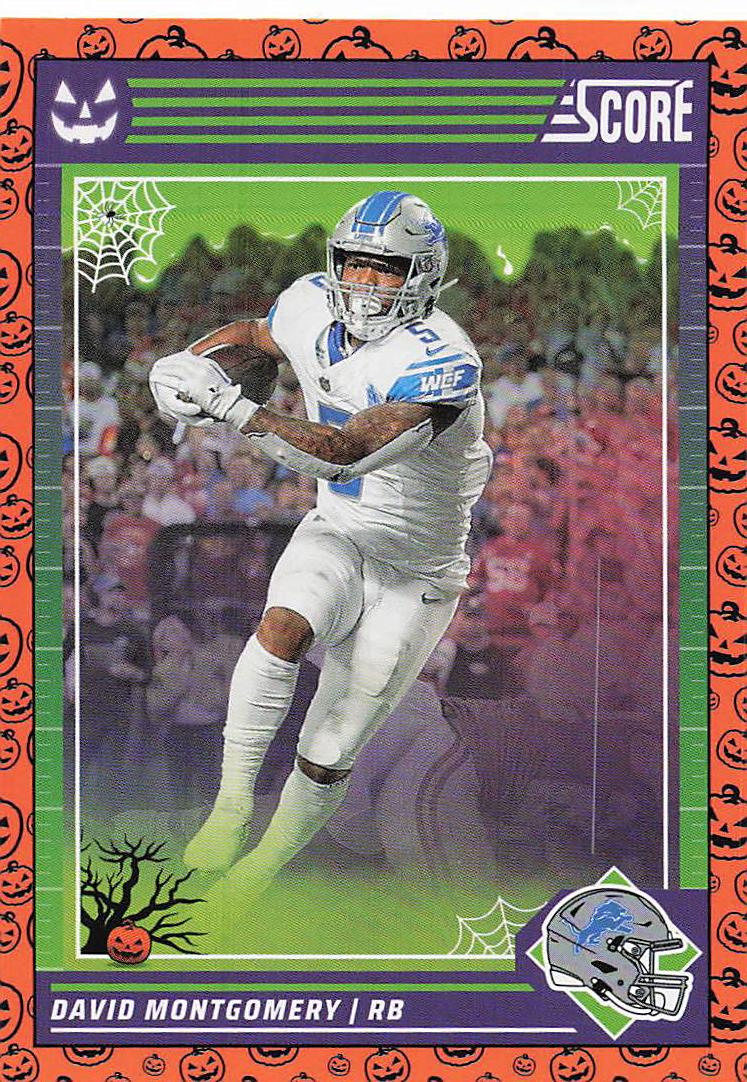 2024 Score-A-Treat Football Pumpkins David Montgomery #92