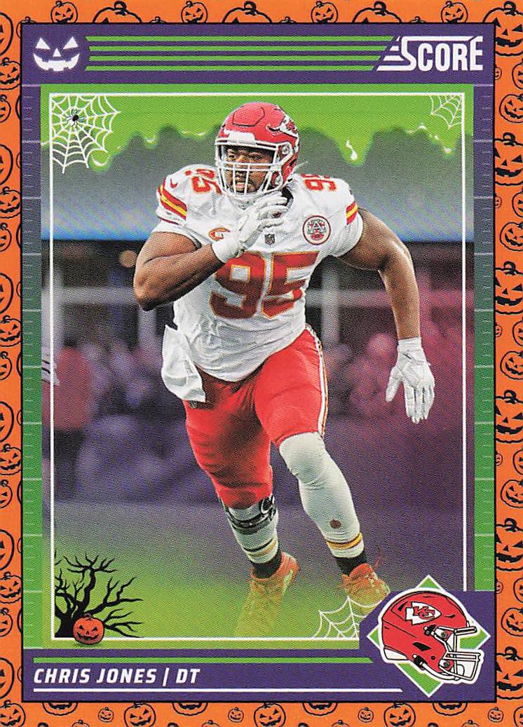 2024 Score-A-Treat Football Pumpkins Chris Jones #142