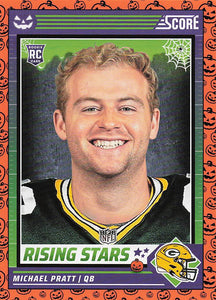 2024 Score-A-Treat Football Pumpkins Michael Pratt #40 RC