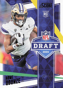 2024 Score Draft Rome Odunze #12 RC