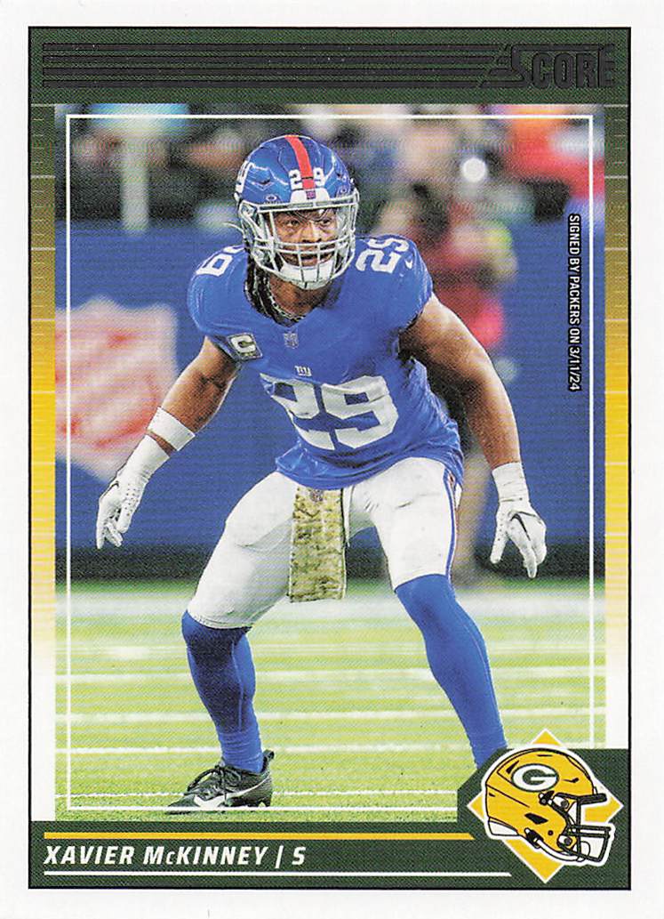 2024 Score Football Xavier McKinney #212