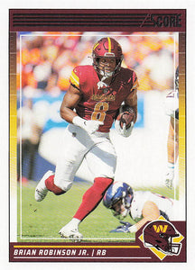 2024 Score Football Brian Robinson Jr. #283