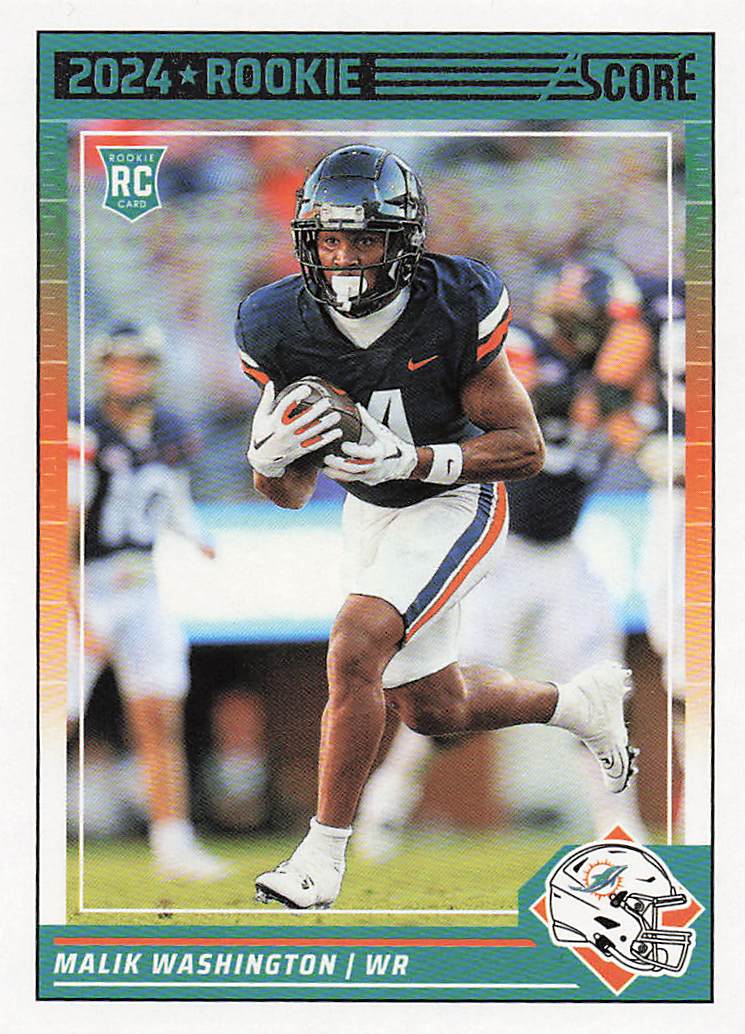 2024 Score Football Malik Washington #370 RC