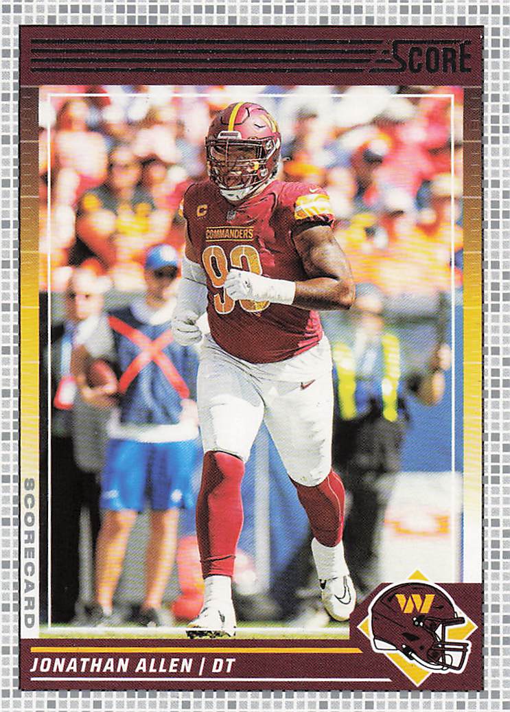 2024 Score Football Scorecard Jonathan Allen #280