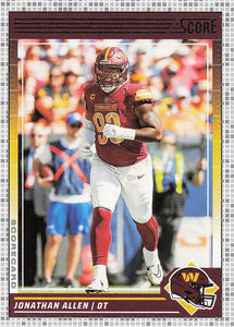 2024 Score Football Scorecard Jonathan Allen #280