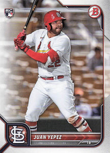 2022 Bowman Baseball Juan Yepez #24 RC