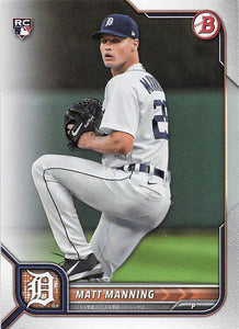 2022 Bowman Baseball Matt Manning #58 RC