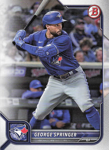 2022 Bowman Baseball George Springer #63