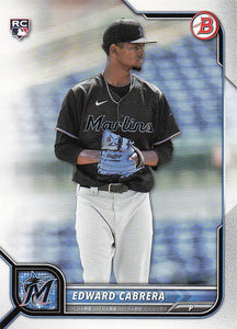 2022 Bowman Baseball Edward Cabrera #78 RC